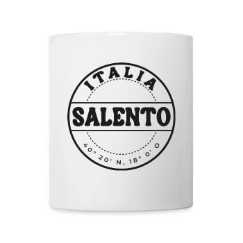 Italy Salento Vintage Rubber Stamp - Mug - white - Front