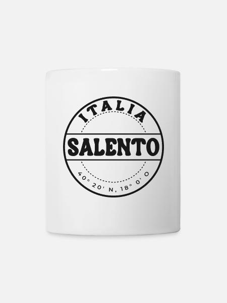 Italien Salento Vintage Stempel - Tasse - Weiß