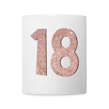 Numéro 18 - 18e anniversaire - dix-huit - Mug blanc - blanc - Devant
