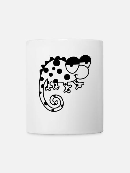 Chameleon – Color-changing reptile, stylish Vinta - Mug - white