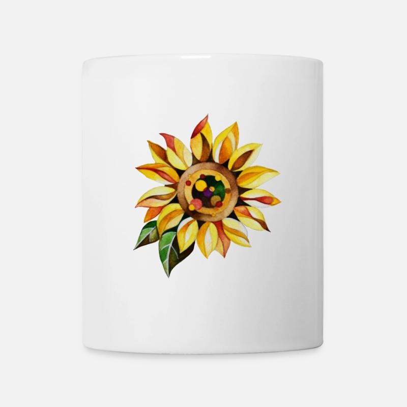Sonnenblume - Tasse - Weiß