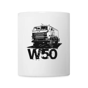 W50 Truck NVA Truck Noir - Mug blanc - blanc - Devant