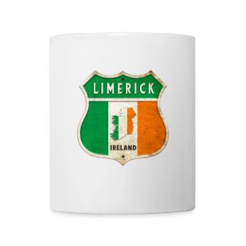 Limerick Irlande Armoiries Drapeaux Design - Mug blanc - blanc - Devant