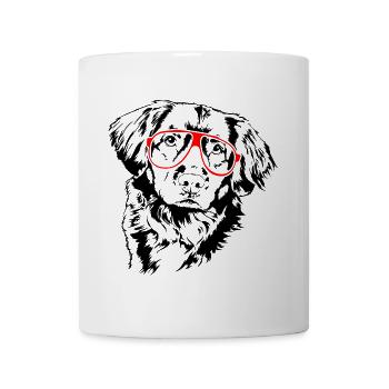 NOUVELLE-ÉCOSSE CANARD TOLLING RETRIEVER Lunettes Wilsigns - Mug blanc - blanc - Devant