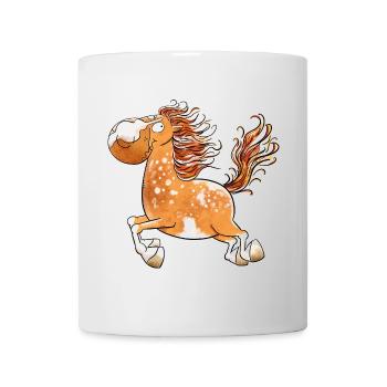 Flottes Pferd I Pferdemotiv Fun - Tasse - Weiß - Vorne