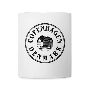 Copenhagen Denmark – Waterfront Emblem - Mug - white - Front