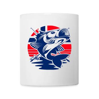 Norvège Pêche à la ligne Pêche - Mug blanc - blanc - Devant