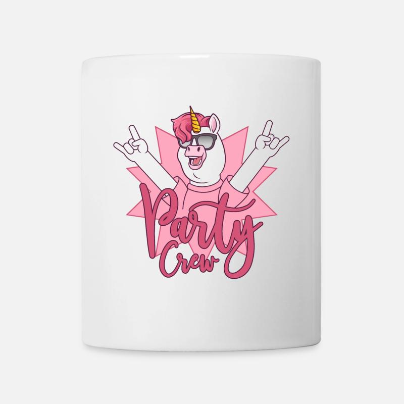 Party Crew Einhorn - Tasse - Weiß