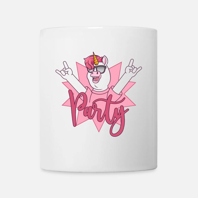 Party Einhorn  - Tasse - Weiß