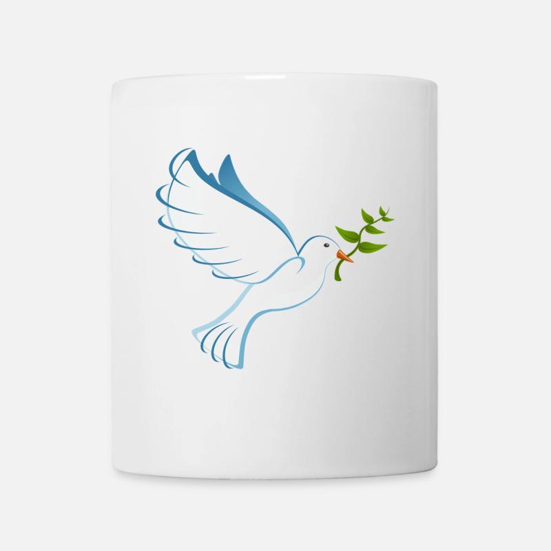 Colombe de la Paix - Mug blanc - blanc