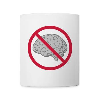 Brain Forbidden Shield - Mug - white - Front