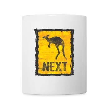 Abstract Kangaroo Print with Vintage Look - Mug - white - Front