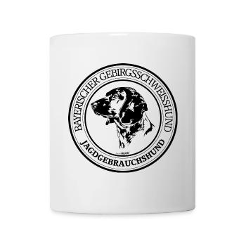BAYERISCHER GEBIRGSSCHWEISSHUND Jagdgebrauchshund - Tasse - Weiß - Vorne