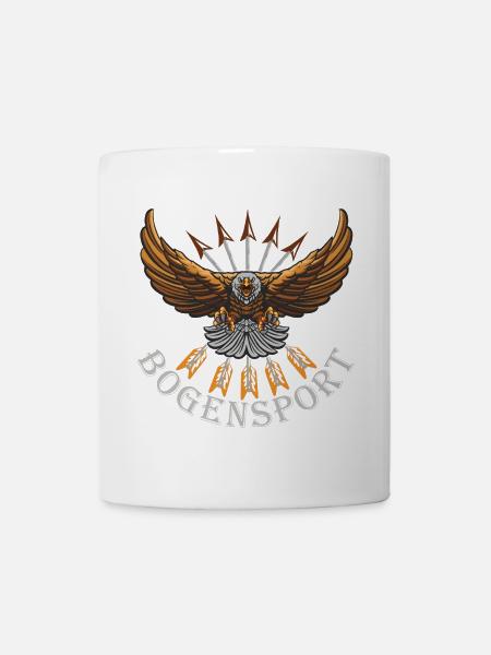 Majestätischer Adler mit Pfeilen - Tasse - Weiß