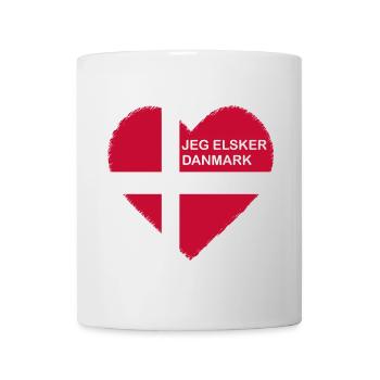 I love Denmark T-shirt - Mug - white - Front