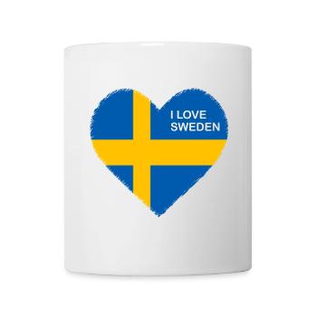 I love Sweden T-shirt - Mug - white - Front