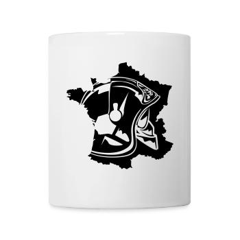 casque sp carte - Mug blanc - blanc - Devant