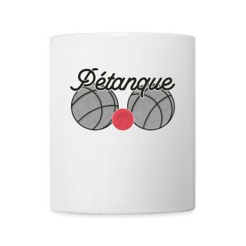 Boules de boules pour bouler avec pétanque de boules boules - Mug blanc - blanc - Devant