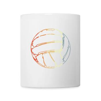 Vintage Volleyball Skizze - Tasse - Weiß - Vorne