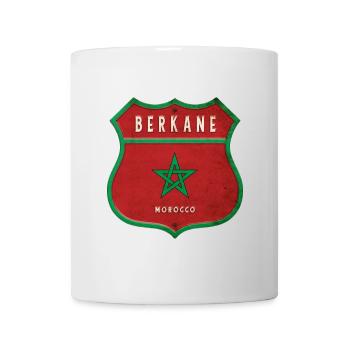 Berkane Morocco Coat of Arms Flags Design - Mug - white - Front