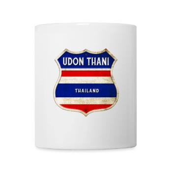 Udon Thani Thaïlande Armoiries Drapeaux Design - Mug blanc - blanc - Devant