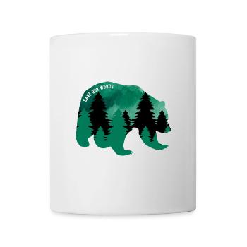 Changement climatique Protection de l’environnement Bear Grizzly Durable - Mug blanc - blanc - Devant