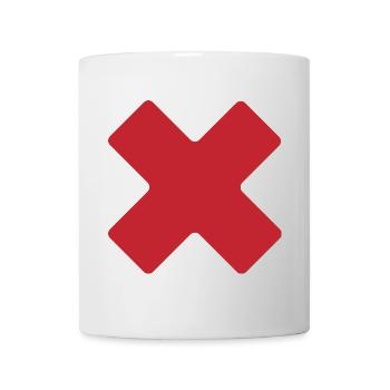 Crimson X Geometric Tee - Mug - white - Front