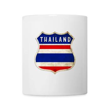 Thailand Wappen Flaggen Design - Tasse - Weiß - Vorne
