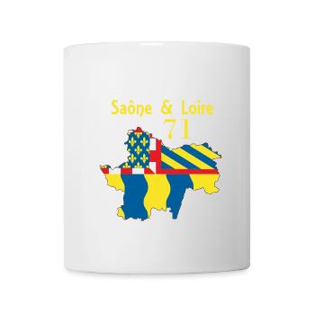 Saône et Loire - Mug blanc - blanc - Devant