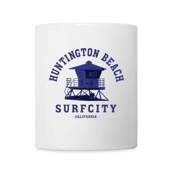 Huntington Beach – Surf City California - Mug - white - Front