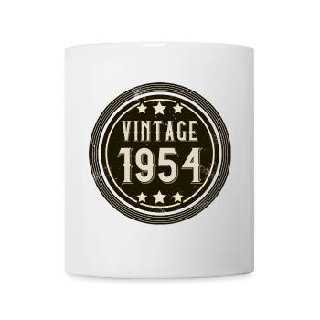1954 Geburtsjahr Vintage Geburtstag Jahrgang - Tasse - Weiß - Vorne