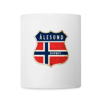 Ålesund Norway Coat of Arms Flags Design - Mug - white - Front
