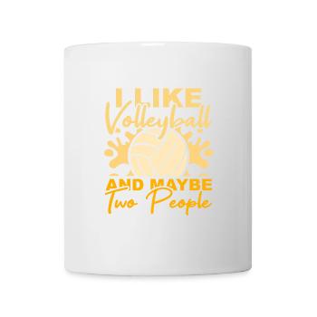 Dicton volleyball - Mug blanc - blanc - Devant