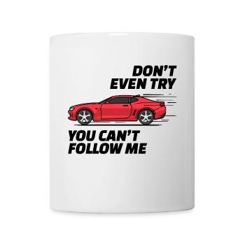 Rennauto Auto Statement Autofahren Autofahrer - Tasse - Weiß - Vorne