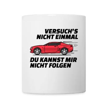 Autofahren Autofahrer Rennauto Auto Statement - Tasse - Weiß - Vorne