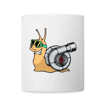 Cool Auto Turbolader Autoliebhaber Autofahrer - Tasse - Weiß - Vorne