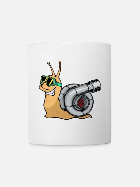 Cool Auto Turbolader Autoliebhaber Autofahrer - Tasse - Weiß