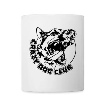 CRAZY DOG CLUB funny dog motif dog sport - Mug - white - Front