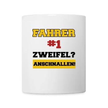 Autoliebhaber Autofahrer Autofahren Auto Statement - Tasse - Weiß - Vorne