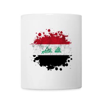Iraq Splash flags design - Mug - white - Front