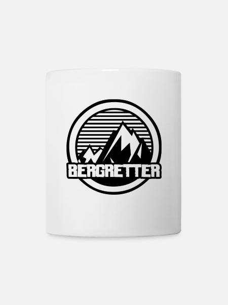 Bergsteiger - Bergretter - Bergrettung - Wanderung - Tasse - Weiß
