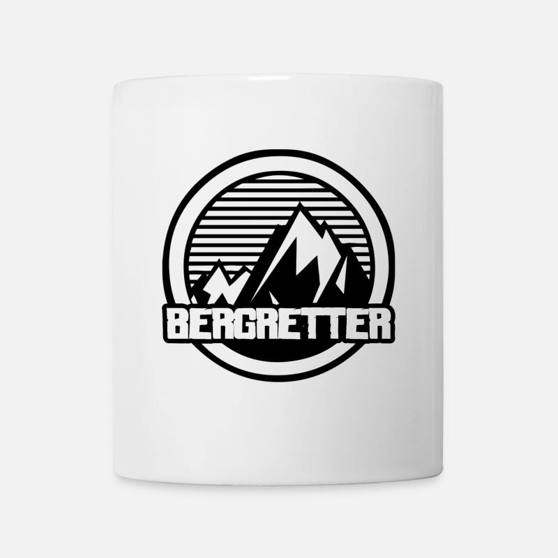 Bergsteiger - Bergretter - Bergrettung - Wanderung - Tasse - Weiß