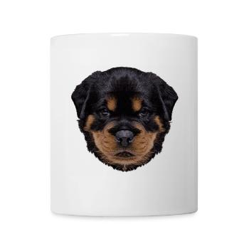 süße outfits, Rottweiler Welpe - Tasse - Weiß - Vorne