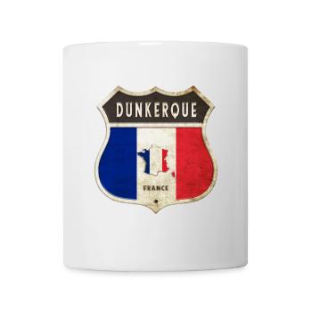 Dunkerque France Coat of Arms Flags Design - Mug - white - Front