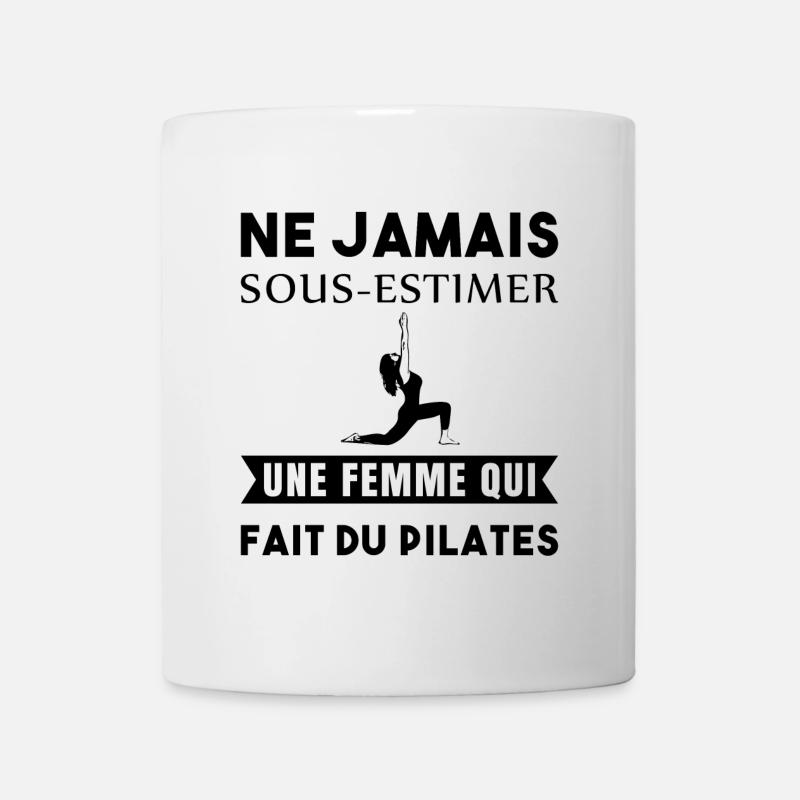 Pilates femme humour - Mug blanc - blanc