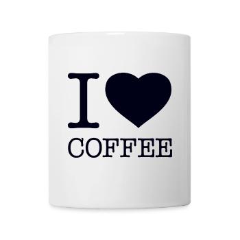 I LOVE COFFEE Kaffee Käffchen - Mug - white - Front