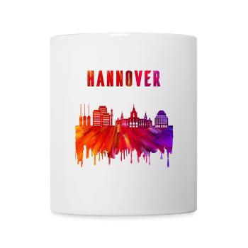 Hannover Skyline Design - Tasse - Weiß - Vorne