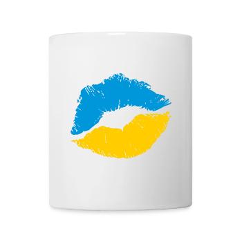 SAVE UKRAINE Ukrainian flag - Mug - white - Front