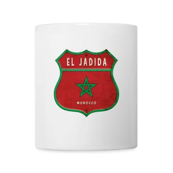 El Jadida Morocco Coat of Arms Flags Design - Mug - white - Front