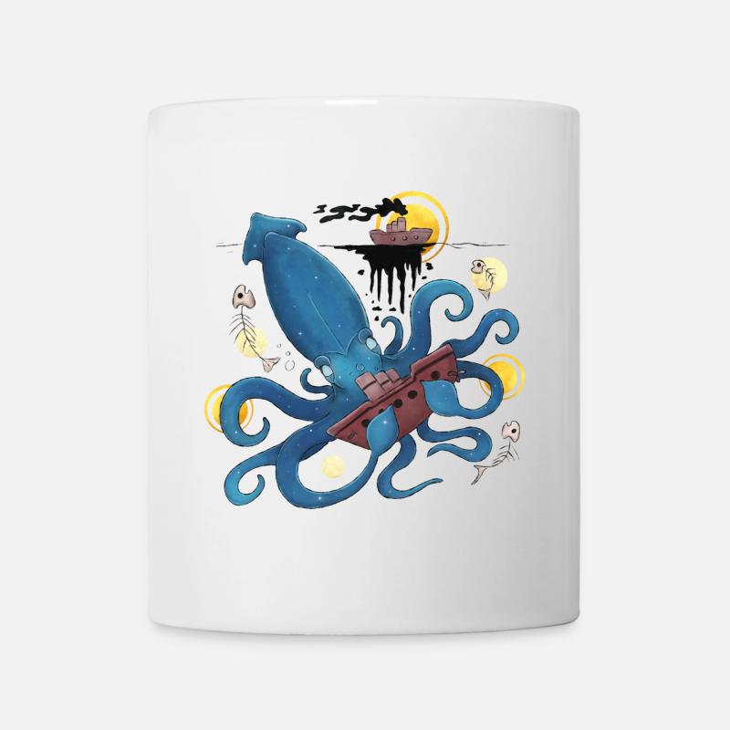Blue Ink Spirits - Kraken Abyssal Giant Squid - Mug - white